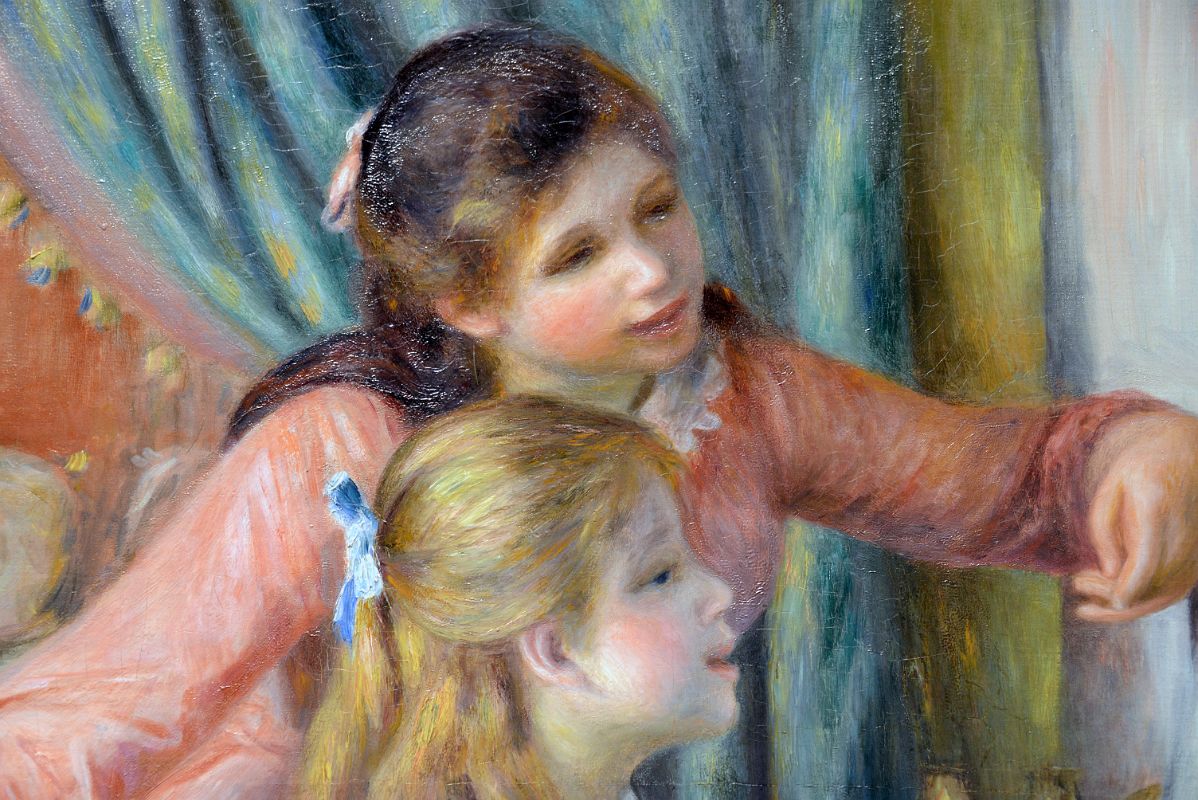 03B Two Young Girls at the Piano Close Up - Auguste Renoir 1892 - Robert Lehman Collection New York Metropolitan Museum Of Art